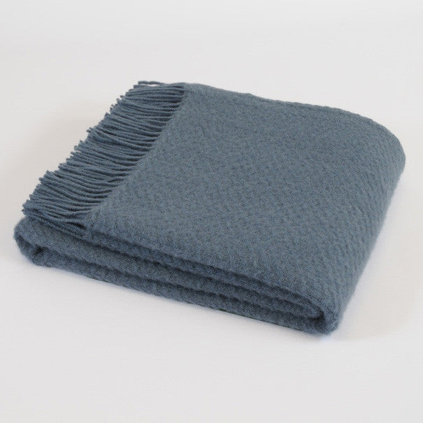 Wafer Blueberry wool throw - Urban Wool