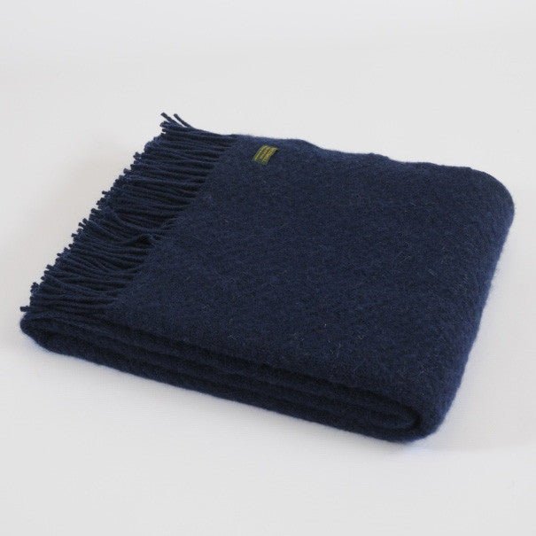 Wafer Midnight wool throw - Urban Wool