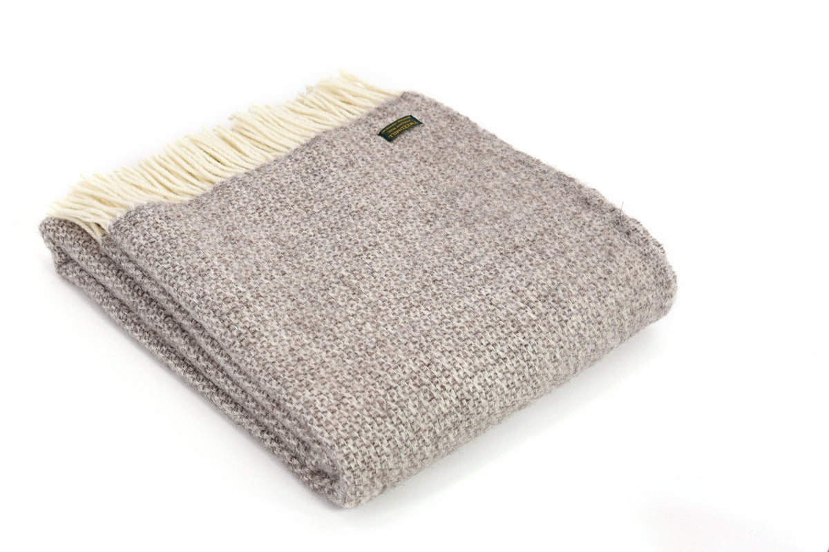 Tweedmill Illusion Natural pure wool throw - Urban Wool