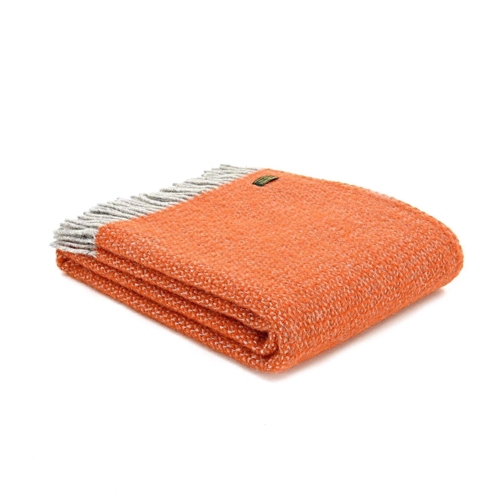 Tweedmill Illusion Pumpkin pure wool throw - Urban Wool