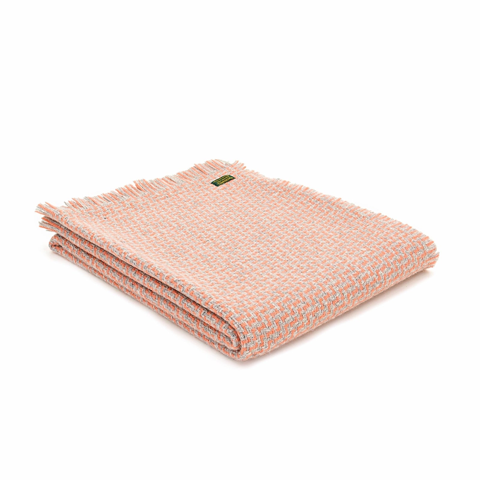 Tweedmill Luma Apricot pure wool throw - Urban Wool